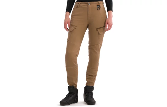 Jeansy motocyklowe damskie SHIMA RECON LADY SAND beżowy