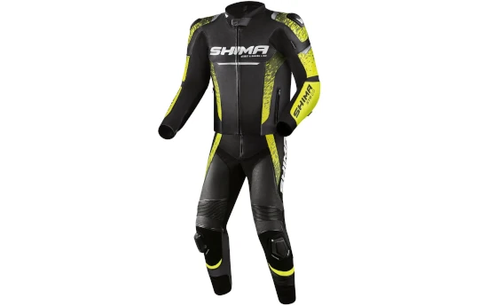 Kombinezon dwuczęściowy SHIMA STR 2.0 BLACK/YELLOW FLUO czarny żółty fluo