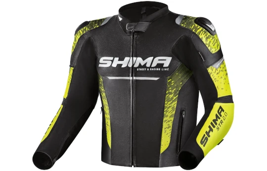 Kombinezon dwuczęściowy SHIMA STR 2.0 BLACK/YELLOW FLUO czarny żółty fluo