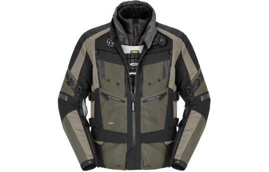 Kurtka tekstylna SPIDI 4 SEASON EVO MILITAR zielony czarny