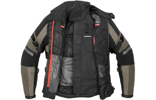 Kurtka tekstylna SPIDI 4 SEASON EVO MILITAR zielony czarny