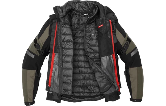 Kurtka tekstylna SPIDI 4 SEASON EVO MILITAR zielony czarny