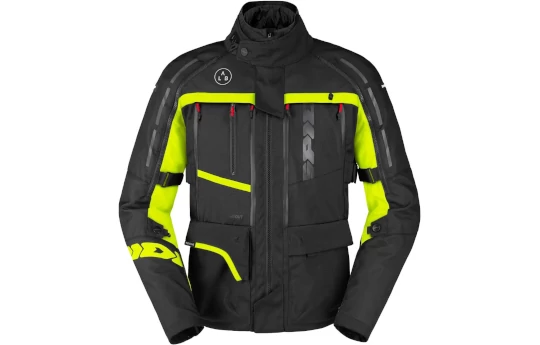 Kurtka tekstylna SPIDI 4 SEASON V3 MUD czarny beżowy