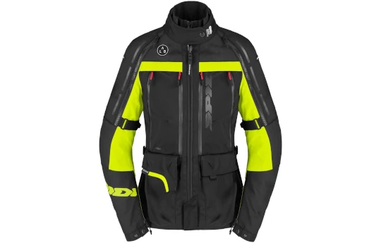 Kurtka tekstylna damska SPIDI 4 SEASON V3 LADY YELLOW FLUO czarny żółty fluo