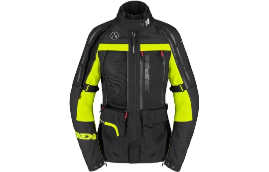 Kurtka tekstylna damska SPIDI 4 SEASON V3 LADY YELLOW FLUO czarny żółty fluo