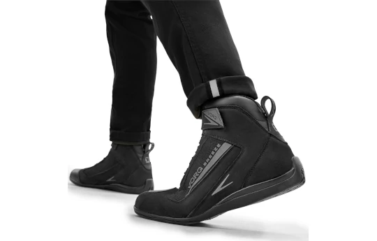 Jeansy motocyklowe VORG REVO BLACK czarny