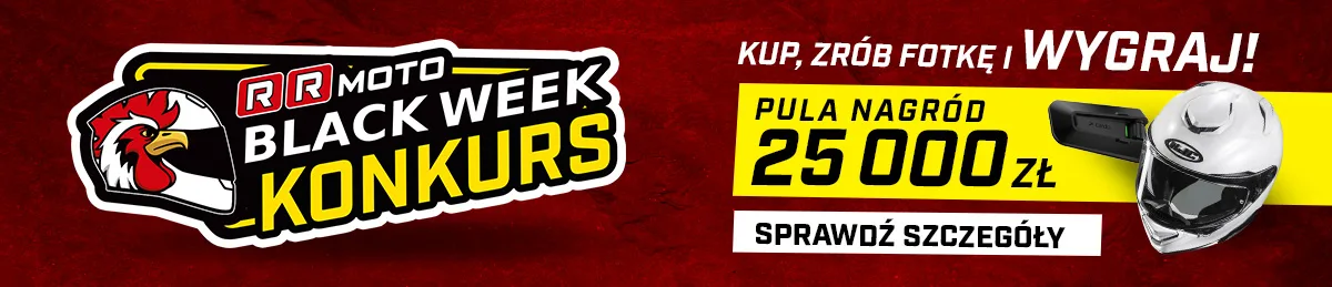 Kupuj w RRmoto podczas Black Week i weź udział w konkursie w którym pula nagród wynosi 25.000zł