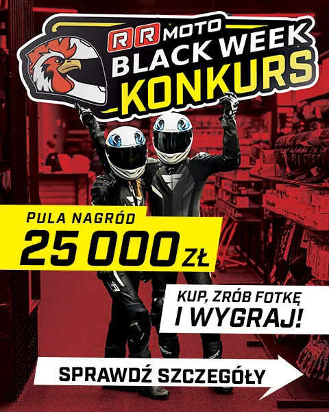 Kupuj w RRmoto podczas Black Week i weź udział w konkursie w którym pula nagród wynosi 25.000zł