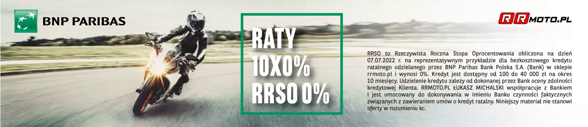 Raty 10 x 0% w sklepie motocyklowym RRmoto.pl