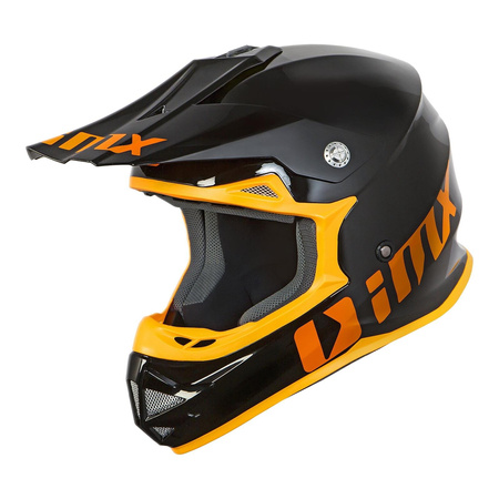 Kask cross iMX FMX-01 PLAY BLACK/ORANGE czarny pomarańczowy