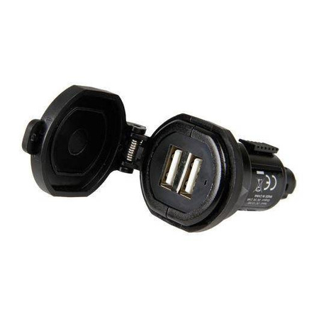 Ładowarka LAMPA DIN-TECH 2xUSB