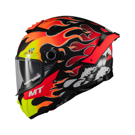 Kask integralny MT THUNDER 4 SV YAMANAKA 2024 czerwony żółty czarny