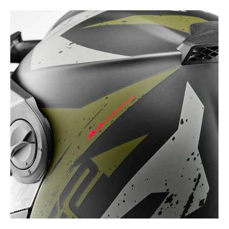 Kask szczękowy SCHUBERTH E2 ECE EXPLORER GREEN czarny szary zielony