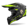 Kask cross AIROH WRAAAP DARKNESS MATT czarny żółty fluo
