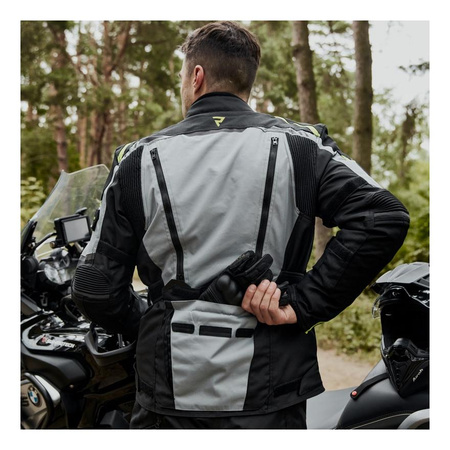 Kurtka tekstylna REBELHORN CUBBY IV BLACK/GREY/FLO YELLOW czarny szary żółty fluo