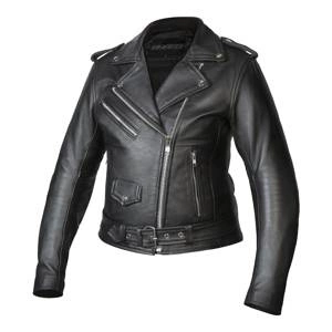 Kurtka skórzana ramoneska damska OZONE RAMONES LADY BLACK czarny