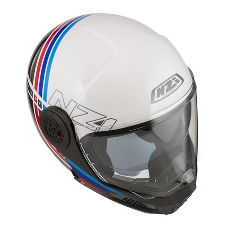 Kask szczękowy NZI MINIMOD WATSON WHITE BLACK POWER biały czarny