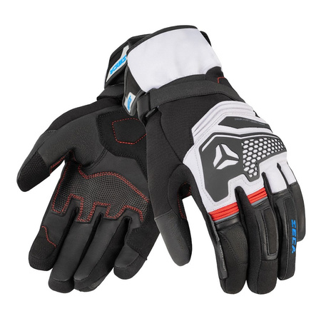 Rękawice zimowe SECA TURISMO WP GREY/RED/BLUE szary czerwony niebieski
