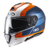 Kask szczękowy HJC I90 WASCO WHITE/BLUE/ORANGE biały niebieski granatowy pomarańczowy