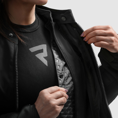 Kurtka tekstylna damska REBELHORN SWIFT LADY BLACK czarny