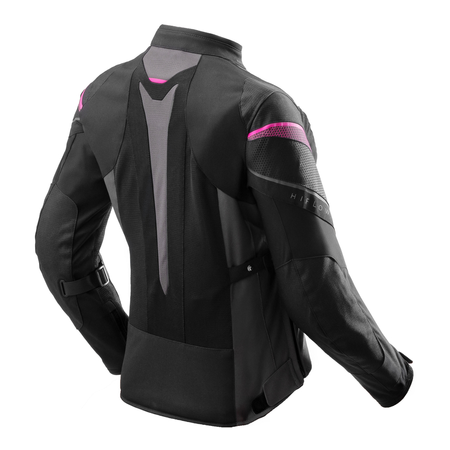 Kurtka tekstylna damska REBELHORN HIFLOW V LADY BLACK/GREY/FLUO PINK czarny szary różowy