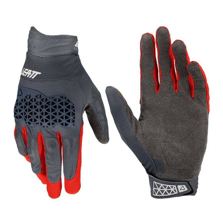Rękawice cross LEATT MOTO 3.5 LITE GRAPHENE szary czerwony