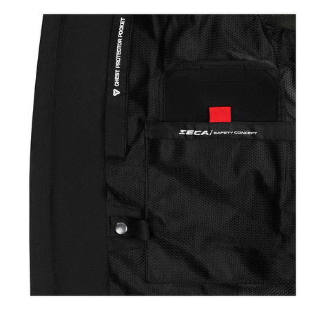 Kurtka tekstylna SECA AIRFLOW III BLACK/RED/FLUO czarny czerwony żółty fluo