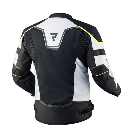 Kurtka tekstylna REBELHORN HIFLOW IV BLACK/SILVER/FLO YELLOW czarny srebrny szary żółty fluo