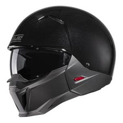 Kask otwarty z wpinaną szczęką HJC I20 METAL BLACK czarny