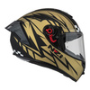 Kask integralny NZI TRENDY FLAG BLACK GOLD MATT czarny złoty