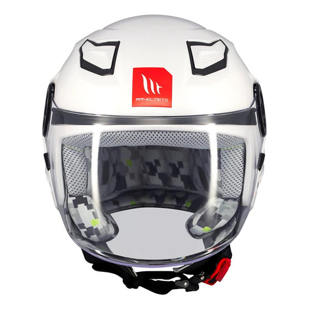 Kask otwarty dziecięcy MT LITE KIDS SOLID GLOSS WHITE biały