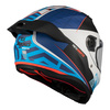Kask integralny AXXIS FENIX ESSENCE A7 GLOSS niebieski czerwony szary czarny