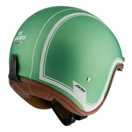 Kask otwarty AXXIS HORNET ROYAL MATT GREEN zielony biały