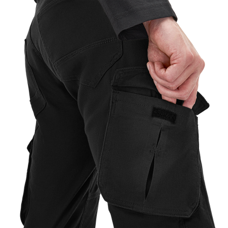 Jeansy motocyklowe VORG REVO BLACK czarny