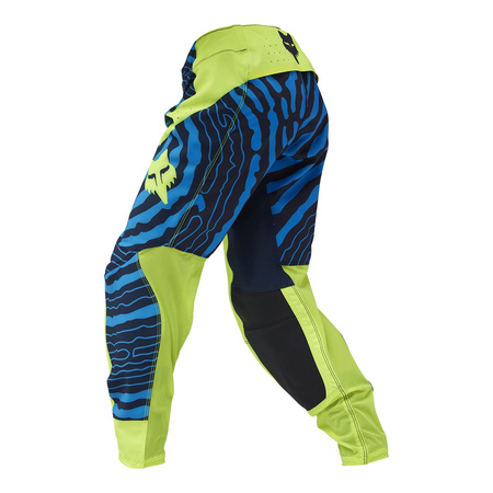 Spodnie cross dziecięce FOX JUNIOR FLEXAIR IMPRESSION FLUO YELLOW żółty fluo niebieski czarny