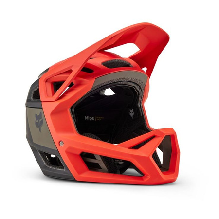 Kask rowerowy FOX PROFRAME RS NUF ORANGE FLAME pomarańczowy fluo
