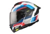 Kask szczękowy MT ATOM 2 SV BAST WHITE/BLUE/RED biały niebieski czerwony czarny