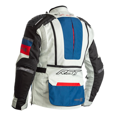 Kurtka tekstylna RST PRO SERIES ADVENTURE X CE ICE/BLUE/RED/BLACK czarny szary niebieski granatowy czerwony