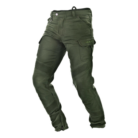 Jeansy motocyklowe SHIMA GIRO KHAKI zielony