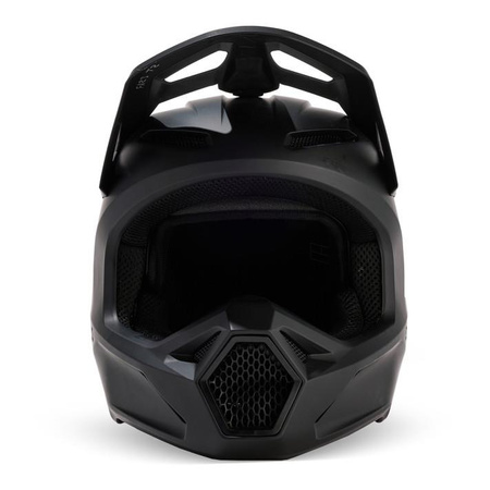 Kask cross FOX V1 SOLID BLACK MATT czarny mat