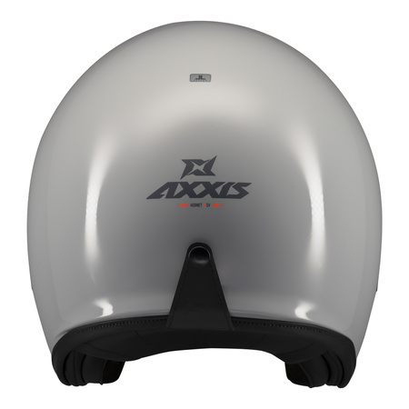Kask otwarty AXXIS HORNET S SV SOLID A2 GLOSS GREY szary