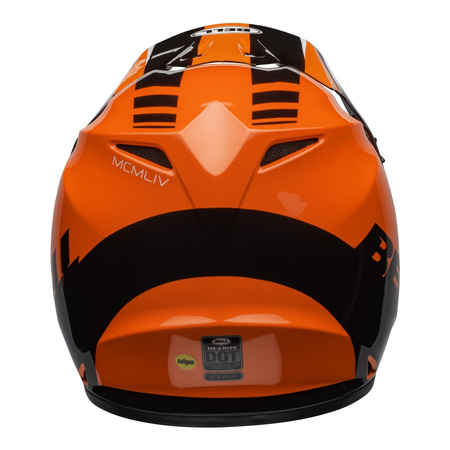 Kask cross BELL MX-9 MIPS DASH ORANGE/BLACK czarny pomarańczowy
