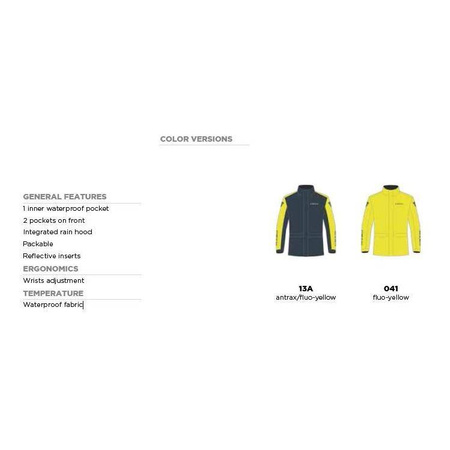 Kurtka przeciwdeszczowa DAINESE STORM YELLOW FLUO żółty fluo