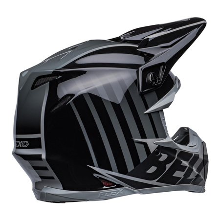 Kask cross BELL MOTO-9S FLEX SPRINT MATTE/GLOSS BLACK/GREY czarny szary