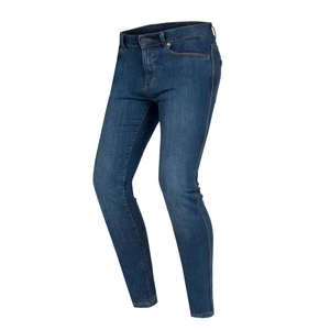 Jeansy motocyklowe OZONE STRIKER SLIM FIT WASHED BLUE niebieski