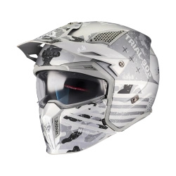 Kask otwarty MT STREETFIGHTER SV S BELIC WHITE/GREY biały szary