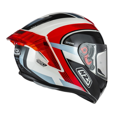 Kask integralny NZI TRENDY RAPID WHITE RED BLUE RED biały czerwony niebieski
