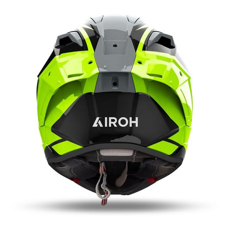 Kask integralny AIROH GP800 MASTER YELLOW GLOSS żółty fluo szary czarny