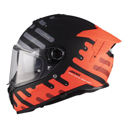 Kask integralny AXXIS HAWK EVO SV FRESHPAINT B5 MATT czerwony czarny