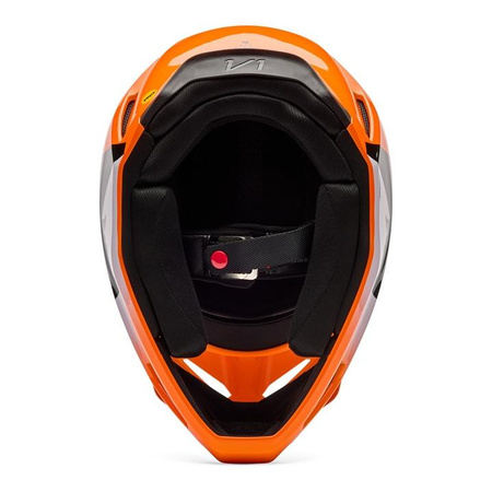 Kask cross FOX V1 SHIELD FLUO ORANGE pomarańczowy fluo czarny